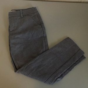 Gray ankle length dress pants